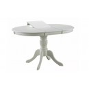 Стол обеденный SIGNAL OLIVIA белый/белый 106-141/106